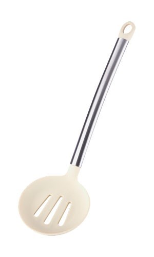 BERGNER Sběračka s otvory silikonová 35cm FLEXIKITCHEN, barva krémová BG-3363bezo BERGNER Sběračka s otvory silikonová 35cm FLEXIKITCHEN, barva krémová BG-3363bezo