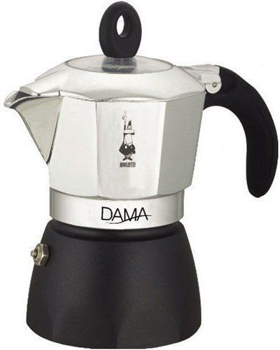 BIALETTI Dama Gran Gala konvička, 3 porce, stříbrno-černá 2180199312 BIALETTI Dama Gran Gala konvička, 3 porce, stříbrno-černá 2180199312