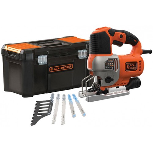 Black & Decker BES610KA5 Přimočará pila 650 W s příslušenstvím