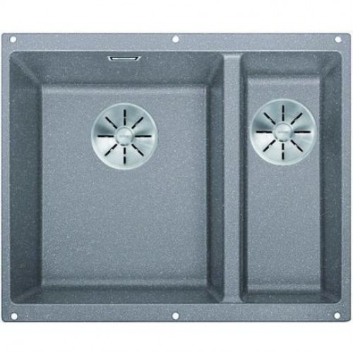 BLANCO SUBLINE 340/160 U InFino Silgranit aluminium bez táhla dřez vlevo 523550 BLANCO SUBLINE 340/160 U InFino Silgranit aluminium bez táhla dřez vlevo 523550