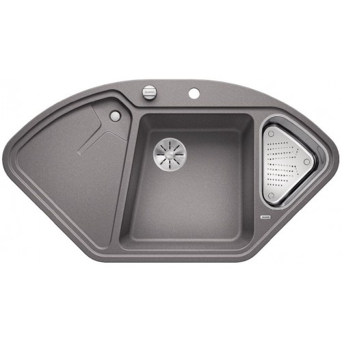 BLANCO DELTA II-F InFino Silgranit aluminium s excentrem přísluš. ano 523672 BLANCO DELTA II-F InFino Silgranit aluminium s excentrem přísluš. ano 523672