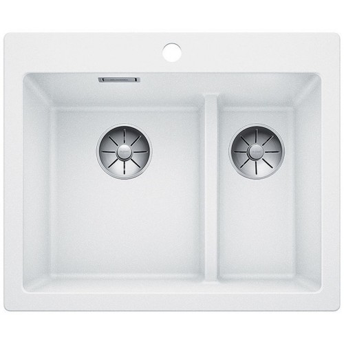 BLANCO PLEON 6 Split InFino Silgranit bílá s excentrem 523700 BLANCO PLEON 6 Split InFino Silgranit bílá s excentrem 523700