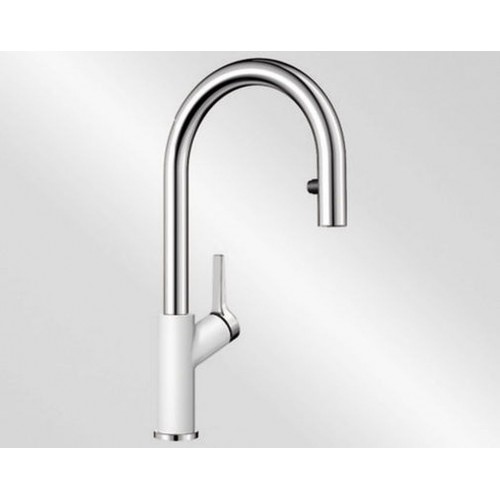 BLANCO Carena-S Vario dřezová baterie Silgranit®-look, bílá/chrom 521368 BLANCO Carena-S Vario dřezová baterie Silgranit®-look, bílá/chrom 521368