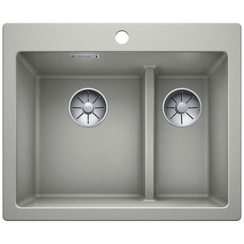 BLANCO Pleon 6 Split Silgranit bez excentru, perlově šedá 521692 BLANCO Pleon 6 Split Silgranit bez excentru, perlově šedá 521692