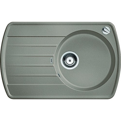 BLANCO Rondoval 45 S dřez s excentrem, včetně sifonu, aluminium 515783 BLANCO Rondoval 45 S dřez s excentrem, včetně sifonu, aluminium 515783