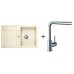 BLANCO Set dřez METRA 45 S Silgranit jasmín + baterie MILA chrom