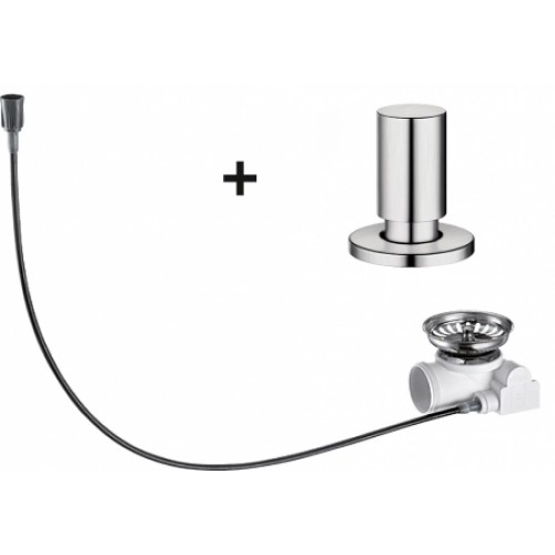 BLANCO excentr s kulatým knoflíkem, matná nerez 517546 BLANCO excentr s kulatým knoflíkem, matná nerez 517546