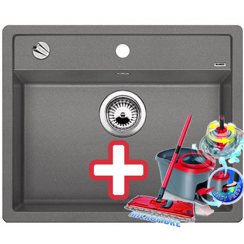 BLANCO Dalago 6 dřez Silgranit aluminium 514198 + ZDARMA VILEDA MOP Easy Wri BLANCO Dalago 6 dřez Silgranit aluminium 514198 + ZDARMA VILEDA MOP Easy Wri