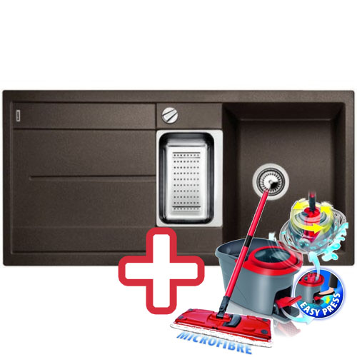 BLANCO Metra 6 S dřez Silgranit káva 515045 + ZDARMA VILEDA MOP Easy Wring BLANCO Metra 6 S dřez Silgranit káva 515045 + ZDARMA VILEDA MOP Easy Wring