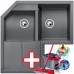 BLANCO Metra 9 E dřez Silgranit aluminium 515567 + ZDARMA VILEDA MOP Easy Wring