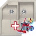 BLANCO Metra 9 E dřez Silgranit písek 515571 + ZDARMA VILEDA MOP Easy Wring
