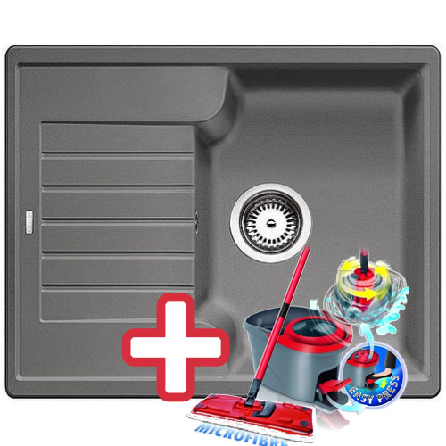 BLANCO Zia 40 S Silgranit dřez, aluminium 516919 + ZDARMA VILEDA MOP Easy Wring