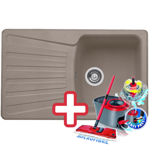 BLANCO Nova 45 S dřez Silgranit tartufo 517369 + ZDARMA VILEDA MOP Easy Wring