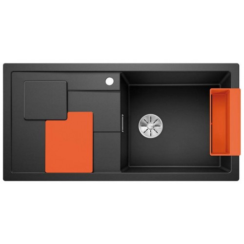 BLANCO SITY XL 6 S InFino Silgranit černá dřez vpravo přísl. orange 525967 BLANCO SITY XL 6 S InFino Silgranit černá dřez vpravo přísl. orange 525967