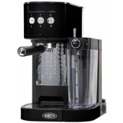 Boretti Espresso kávovar pákový 1470 W, černý B400 Boretti Espresso kávovar pákový 1470 W, černý B400