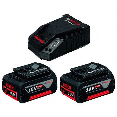 BOSCH Startovací sada 2× GBA 18V 4.0Ah + AL 1860 CV 1600A002F8 BOSCH Startovací sada 2× GBA 18V 4.0Ah + AL 1860 CV 1600A002F8