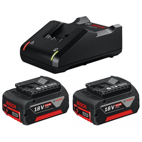 BOSCH Startovací sada 2× GBA 18V 4.0Ah + GAL 18V-40 1600A019S0 BOSCH Startovací sada 2× GBA 18V 4.0Ah + GAL 18V-40 1600A019S0