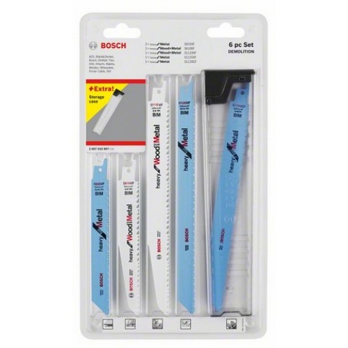 BOSCH sada pilových plátků do pil ocasek Demolition, 6 ks 2607010907 BOSCH sada pilových plátků do pil ocasek Demolition, 6 ks 2607010907