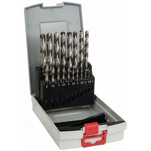 BOSCH 19dílná sada spirálových vrtáků do kovu HSS-G, ProBox, DIN 338, 135° 1–10 mm 2608587013 BOSCH 19dílná sada spirálových vrtáků do kovu HSS-G, ProBox, DIN 338, 135° 1–10 mm 2608587013