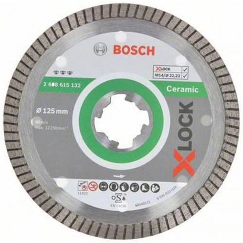 BOSCH X-LOCK Best for Ceramic Diamantový řezný kotouč, 125×22,23×1,4×7 2608615132 BOSCH X-LOCK Best for Ceramic Diamantový řezný kotouč, 125×22,23×1,4×7 2608615132
