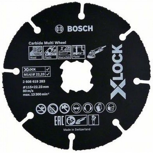 BOSCH Carbide Multi Wheel Víceúčelový řezný kotouč systému X-LOCK, 125mm 2608619284 BOSCH Carbide Multi Wheel Víceúčelový řezný kotouč systému X-LOCK, 125mm 2608619284