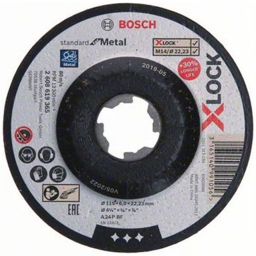 BOSCH X-LOCK SfM Kotouč, 115×6 mm T27 2608619365 BOSCH X-LOCK SfM Kotouč, 115×6 mm T27 2608619365