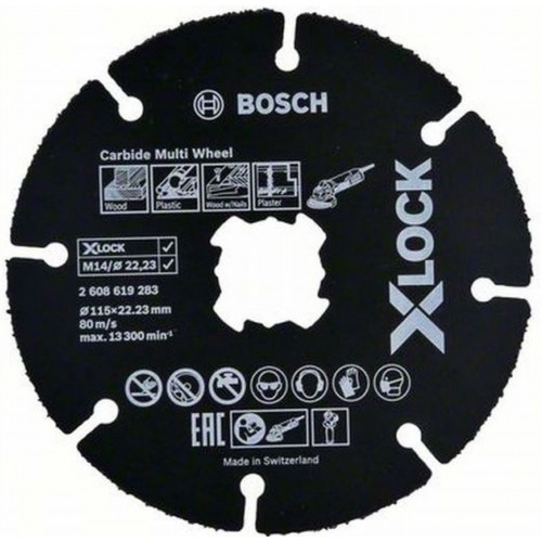 BOSCH X-LOCK CMW Řezací kotouč, 125x22,23x1mm, 10ks 2608619369 BOSCH X-LOCK CMW Řezací kotouč, 125x22,23x1mm, 10ks 2608619369