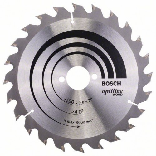 BOSCH Pilový kotouč Optiline Wood, 190x2,6/1,6 mm 2608640615 BOSCH Pilový kotouč Optiline Wood, 190x2,6/1,6 mm 2608640615