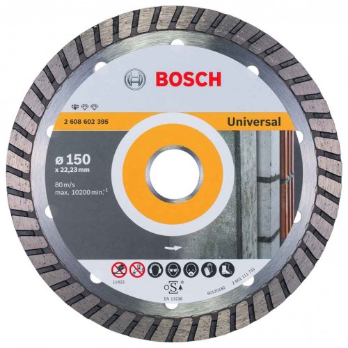 BOSCH Diamantový dělicí kotouč Standard for Universal Turbo, 150mm 2608602395 BOSCH Diamantový dělicí kotouč Standard for Universal Turbo, 150mm 2608602395
