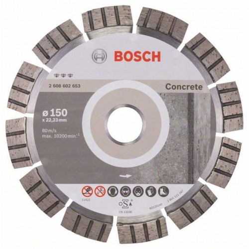 BOSCH Diamantový dělicí kotouč Best for Concrete, 150mm 2608602653 BOSCH Diamantový dělicí kotouč Best for Concrete, 150mm 2608602653