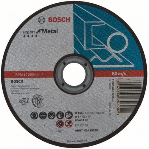 BOSCH Dělicí kotouč rovný Expert for Metal, 150x22,23x1,6 mm 2608603398 BOSCH Dělicí kotouč rovný Expert for Metal, 150x22,23x1,6 mm 2608603398