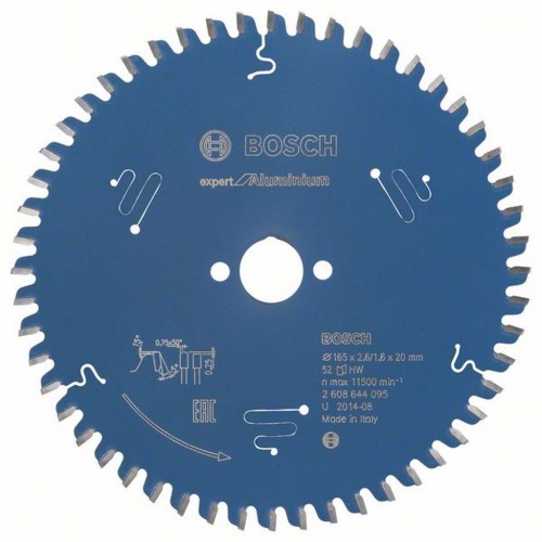 BOSCH Pilový kotouč Expert for Aluminium, 165x2,6/1,6 mm 2608644095 BOSCH Pilový kotouč Expert for Aluminium, 165x2,6/1,6 mm 2608644095