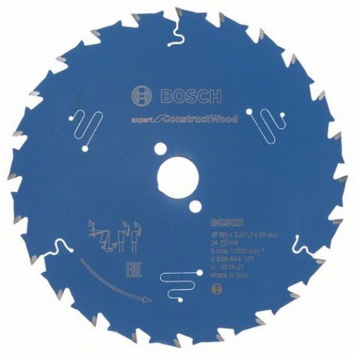 BOSCH Pilový kotouč Expert for Construct Wood, 165 x 2,0/1,3 mm 2608644137