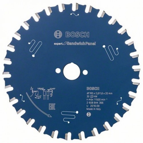 BOSCH Pilový kotouč Expert for Sandwich Panel, 165x2,0/1,6 mm 2608644366 BOSCH Pilový kotouč Expert for Sandwich Panel, 165x2,0/1,6 mm 2608644366