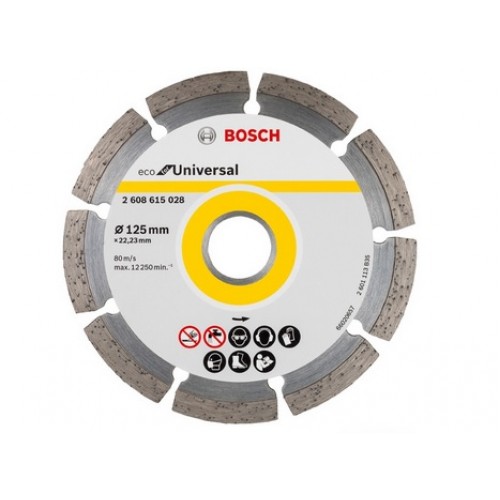 BOSCH ECO For Universal Diamantový dělicí kotouč 125x22.23x2.0x7mm 2608615028 BOSCH ECO For Universal Diamantový dělicí kotouč 125x22.23x2.0x7mm 2608615028
