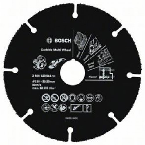 BOSCH Multi Wheel Rozbrušovací kotouč z tvrdokovu, 125mm 2608623013 BOSCH Multi Wheel Rozbrušovací kotouč z tvrdokovu, 125mm 2608623013