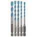 BOSCH HEX-9 Multi Construction 5dílná sada víceúčelových vrtáků 2608589530