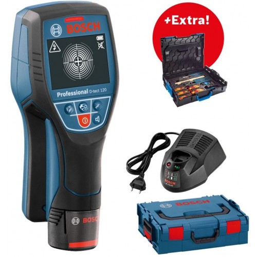 BOSCH D-TECT 120 detektor + L-Boxx + sada nářadí Gedore 26ks 06159940KJ BOSCH D-TECT 120 detektor + L-Boxx + sada nářadí Gedore 26ks 06159940KJ