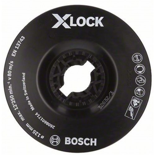 BOSCH Opěrný talíř systému X-LOCK, 125 mm, jemný 2608601714 BOSCH Opěrný talíř systému X-LOCK, 125 mm, jemný 2608601714