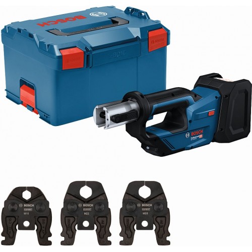 BOSCH GPT 18V-19 PROFESSIONAL Akumulátorové lisovací kleště, L-BOXX, 06019M2001 BOSCH GPT 18V-19 PROFESSIONAL Akumulátorové lisovací kleště, L-BOXX, 06019M2001