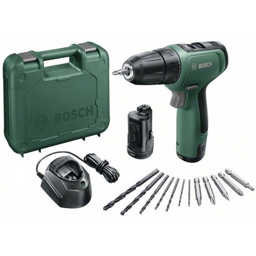 BOSCH EasyDrill 1200 Aku vrtací šroubovák (2x1,5 Ah) + GAL 1210 CV + AC kit 06039D3002 BOSCH EasyDrill 1200 Aku vrtací šroubovák (2x1,5 Ah) + GAL 1210 CV + AC kit 06039D3002