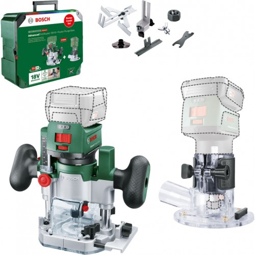 BOSCH AdvancedTrimRouter 18V-8 + frézovací koš, Kombinovaná frézovací sada 06039D5002 BOSCH AdvancedTrimRouter 18V-8 + frézovací koš, Kombinovaná frézovací sada 06039D5002