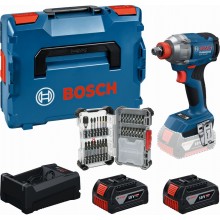 BOSCH Sada nářadí PROFESSIONAL GDX 18V-285 + 2× GBA 5.0Ah + 31dílná sada bitů 0615A500DY