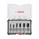 BOSCH Sada fréz, 6 ks, drážkovací frézy s 6mm vřetenem 2607017465