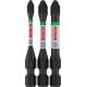 BOSCH Bit PRO Pozidriv Impact, PZ1, PZ2, PZ3, 55 mm, 3 ks 2608521U57