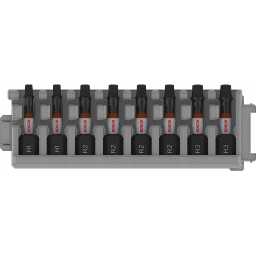BOSCH Bit PRO Robertson Impact, R1 (2×), R2(4×), R3 (2×), 55 mm, 8 ks 2608521U58 BOSCH Bit PRO Robertson Impact, R1 (2×), R2(4×), R3 (2×), 55 mm, 8 ks 2608521U58
