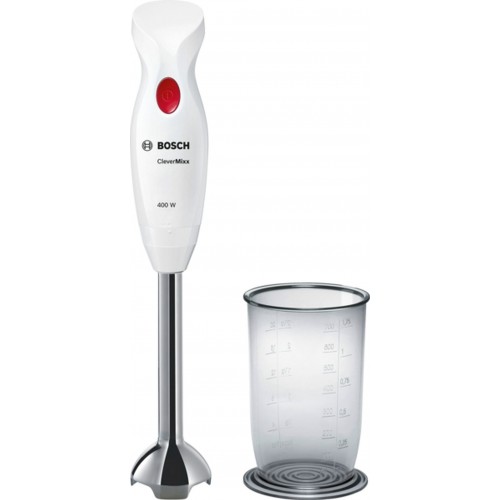 Bosch Tyčový mixér, CleverMixx, 400 W, bílá, tmavě červená MSM24100 Bosch Tyčový mixér, CleverMixx, 400 W, bílá, tmavě červená MSM24100