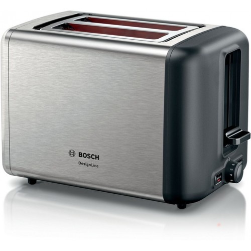 Bosch Kompaktní toaster, DesignLine, nerez TAT3P420 Bosch Kompaktní toaster, DesignLine, nerez TAT3P420
