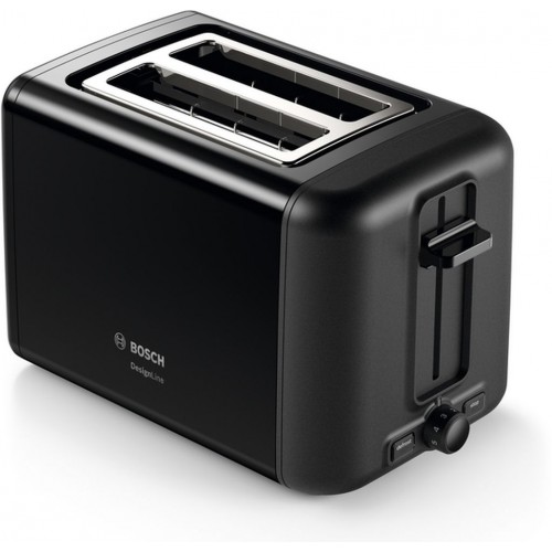 Bosch Kompaktní toaster, DesignLine, černá TAT3P423 Bosch Kompaktní toaster, DesignLine, černá TAT3P423