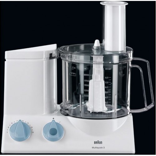 BRAUN Kuchyňský robot Multiquick 3 K600, bílá/modrá 40000094